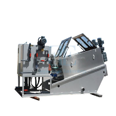 0.8m3/H-12m3/H স্ক্রু প্রেস ডিওয়াটারিং 0.4kw শ্যাফট স্ল্যাড ডিওয়াটারিং প্রেস