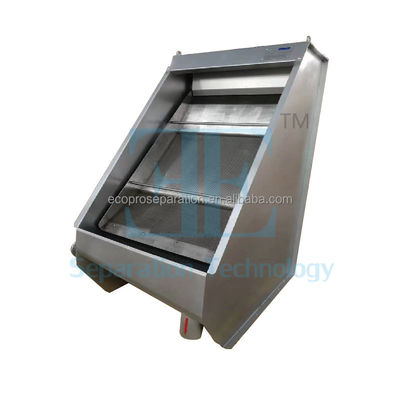SUS304 SUS316 উইজ ওয়্যার স্ক্রিন 0.2mm Mesh স্ট্যাটিক স্ক্রিন বর্জ্য জল