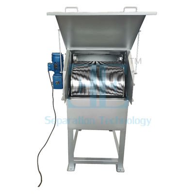 0.75kw SUS304 রোটারি ড্রাম স্ক্রিনিং মেশিন DN350 আউটলেট ফ্ল্যাঞ্জ রোটারি ড্রাম স্ক্রিন ফিল্টার