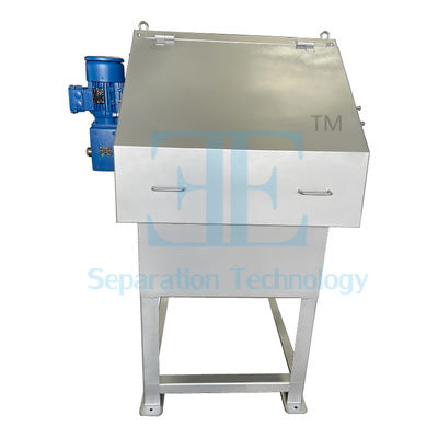 0.75kw SUS304 রোটারি ড্রাম স্ক্রিনিং মেশিন DN350 আউটলেট ফ্ল্যাঞ্জ রোটারি ড্রাম স্ক্রিন ফিল্টার