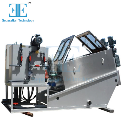 স্ক্রু প্রেস স্লাজ ডিওয়াটারিং মেশিন ৯.৬-১২০ ঘনমিটার/ঘণ্টা ক্ষমতা