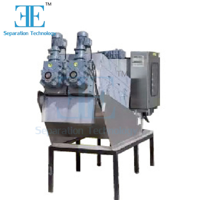 স্ক্রু প্রেস স্লাজ ডিওয়াটারিং মেশিন ৯.৬-১২০ ঘনমিটার/ঘণ্টা ক্ষমতা