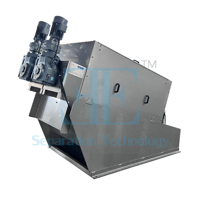1kW স্ক্রু প্রেস স্লাজ ডিওয়াটারিং মেশিন 0.8-12m3/h ক্যাপাসিটি