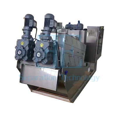1kW স্ক্রু প্রেস স্লাজ ডিওয়াটারিং মেশিন 0.8-12m3/h ক্যাপাসিটি
